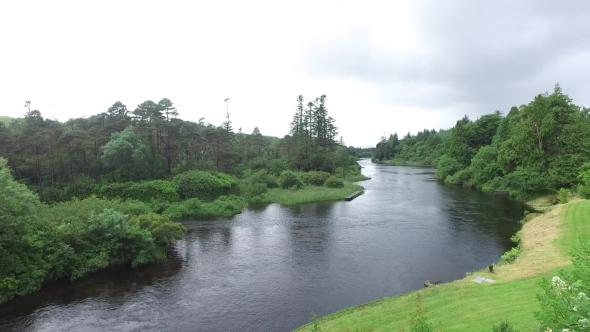 View To River In Ireland Valley 10