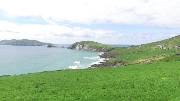 View To Ocean At Wild Atlantic Way In Ireland 78