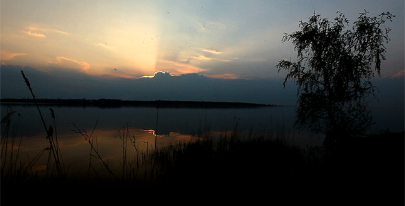 Sunset On The River