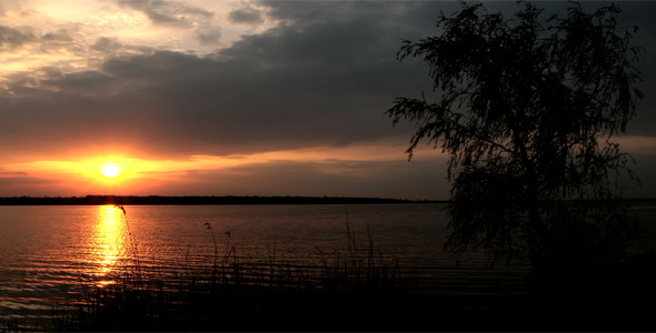 Sunset On The River