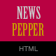 NewsPepper - News & Magazine HTML5 Template - ThemeForest Item for Sale
