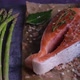 Atlantic salmon steak with ingredients - VideoHive Item for Sale
