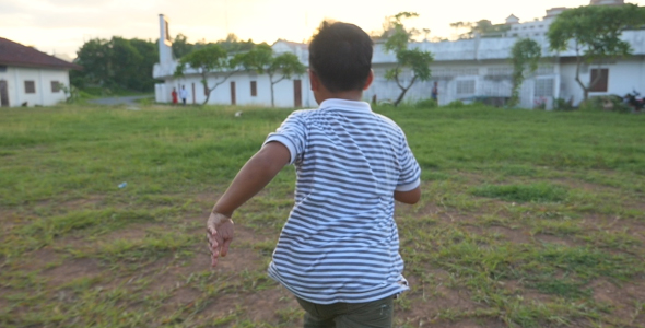 Asian Boy Running alt