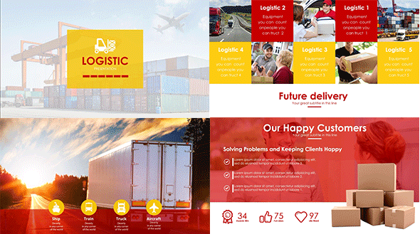 Logistic Presentation - Delivery - Logistic - Shipping Presentation Template