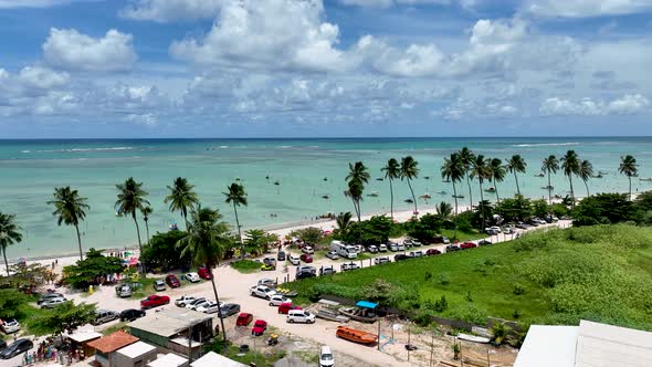 Northeast Brazil. Sao Miguel dos Milagres Beach at Alagoas Brazil.