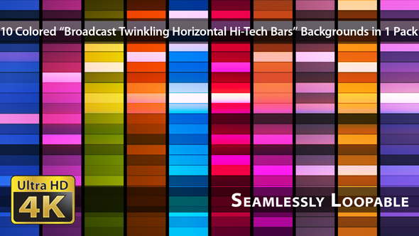 Broadcast Twinkling Horizontal Hi-Tech Bars - Pack 01 alt