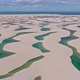 Drone Flying Over A Portion Of Blue Lagoons, Paradise In Northeastern Brazil - VideoHive Item for Sale