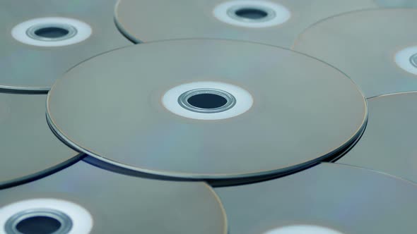 Blu-ray Discs Rotating