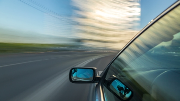 Car Ride On Road