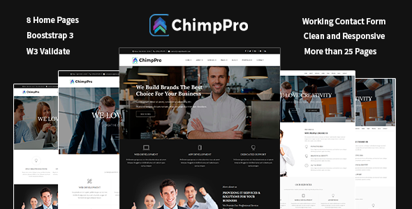 Chimp Pro Multipurpose Creative Business - Agency - Corporate Template