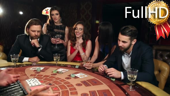 Lucky Woman Winning Money in the Casino