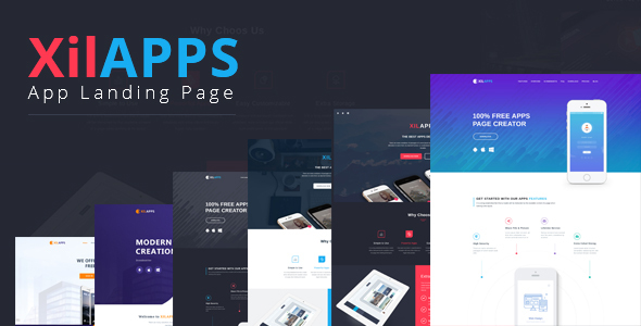 XILAPPS - PSD App Landing Page Template