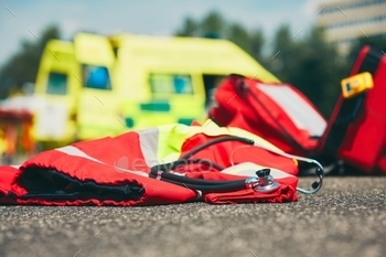 or emergency medical service – selective focus