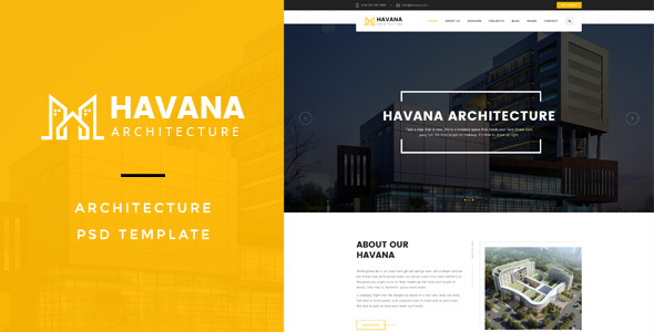 Havana : Architecture PSD Template