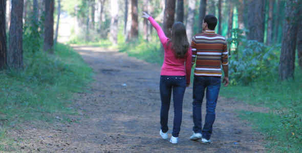 Couple in Woods