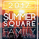 Summer Square Party Flyer - GraphicRiver Item for Sale