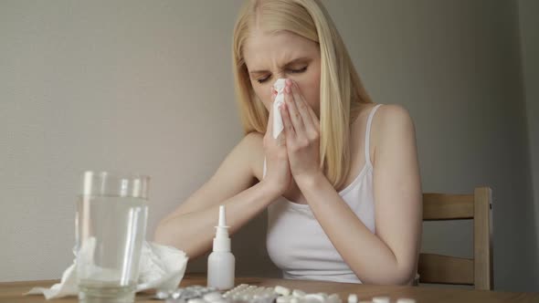 Young Woman in Kitchen During Quarantine