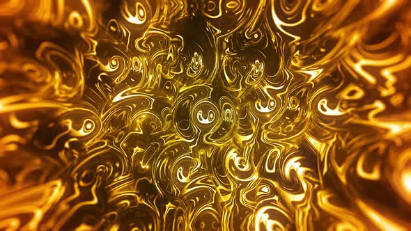 Abstract Gold Reflections