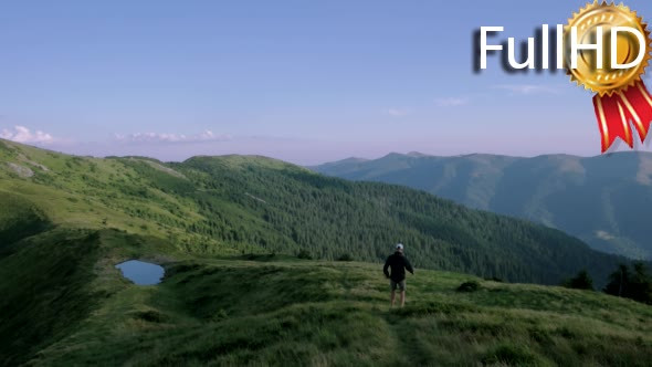 Clouds Time Lapse Pan Over Mountain Range