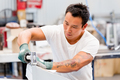 Asian worker in production plant on the factory floor - PhotoDune Item for Sale
