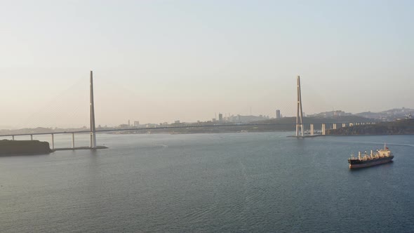 Russian Bridge in the Evening