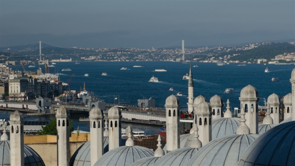 Sea Traffic in Bosphorus Strait