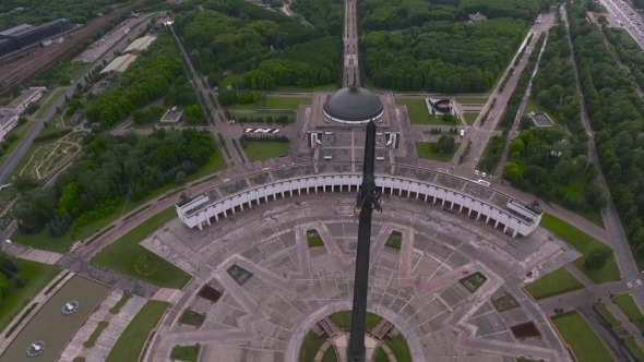 Aerial Photography Park Victory In Moscow