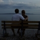 Couple Watching River In The Evening - VideoHive Item for Sale
