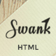 Swank - Creative One Page with Blog template - ThemeForest Item for Sale