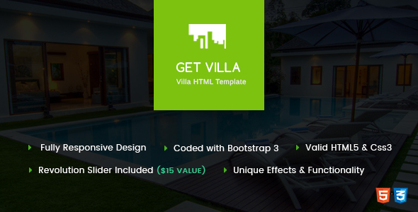 GetVilla - Single and Client Based Villa Booking HTML Template