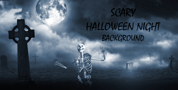 Scary Halloween Night Background