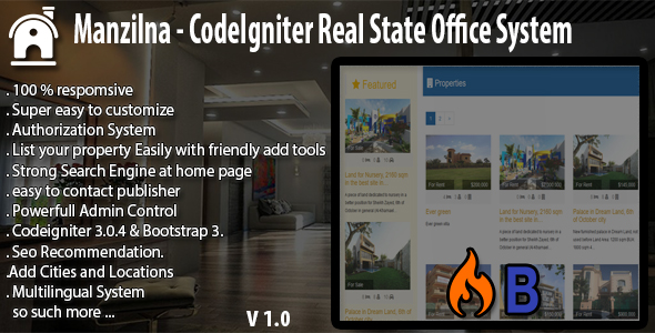 Manzilna - CodeIgniter Real Estate System