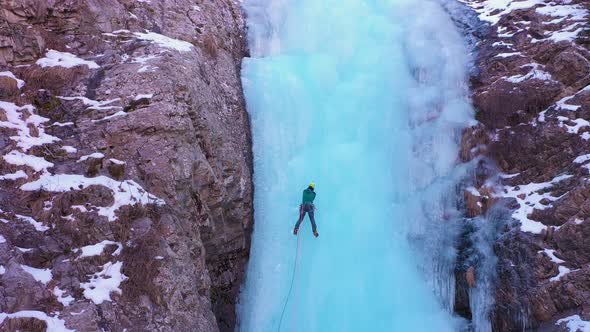 Man is Leading on Ice