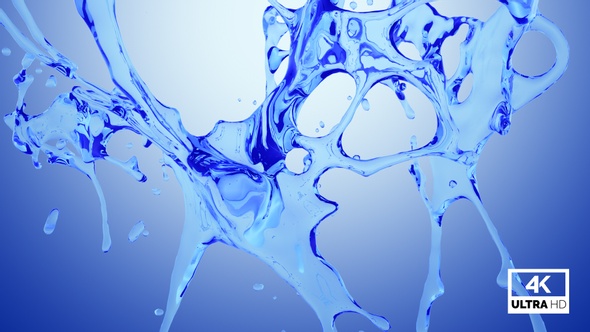 Blue Water Explosion Splash alt