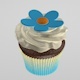 Cupcake with flower - 3DOcean Item for Sale