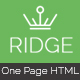 Ridge - One Page Multipurpose Responsive Html Template - ThemeForest Item for Sale