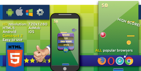 Block and ball - HTML5 (capx)