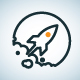 Rocket Launch Logo - GraphicRiver Item for Sale