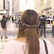 Woman Walking in the Streets of Lisbon - VideoHive Item for Sale