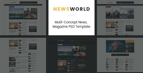 News World | Magazine PSD Template