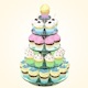 Glass stand with cupcakes - 3DOcean Item for Sale