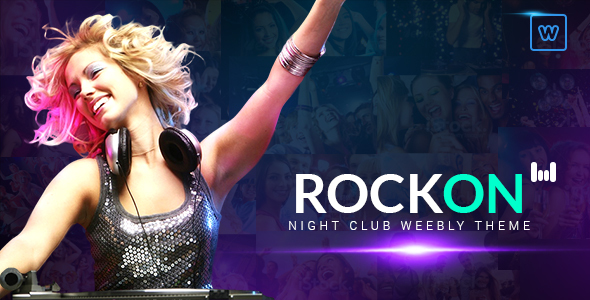 Rockon - Night Club Weebly Theme