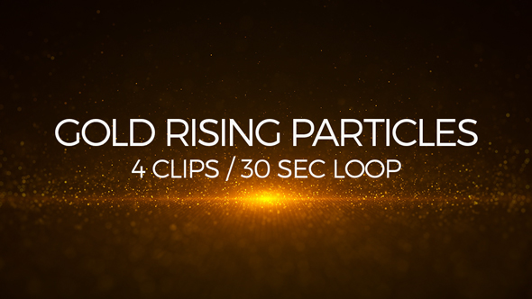 Gold Rising Particles