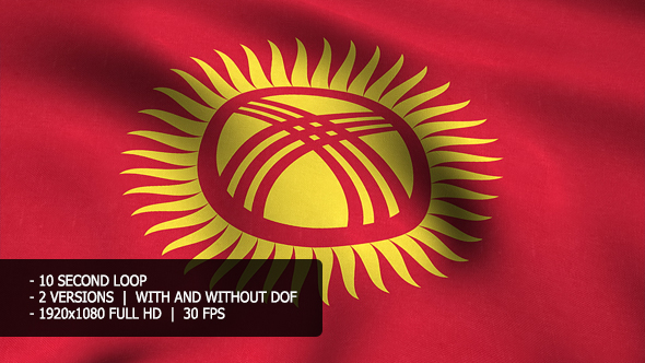 Kyrgyzstan Flag Background