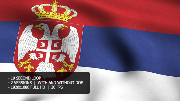 Serbia Flag Background