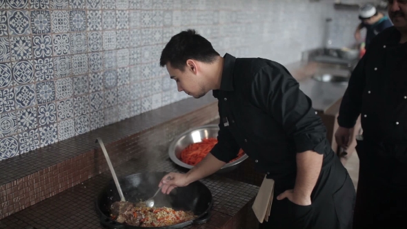 The Waiter Tries Pilaf Cauldron.