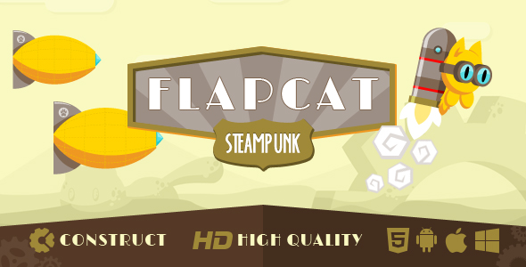 Game FlapCat Steampunk