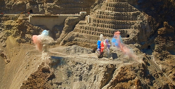 Dynamite Blasting At The Quarry