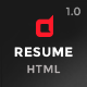 Themenum - Personal Vcard Resume & Cv HTML Template - ThemeForest Item for Sale