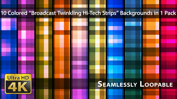 Broadcast Twinkling Hi-Tech Strips - Pack 01 alt